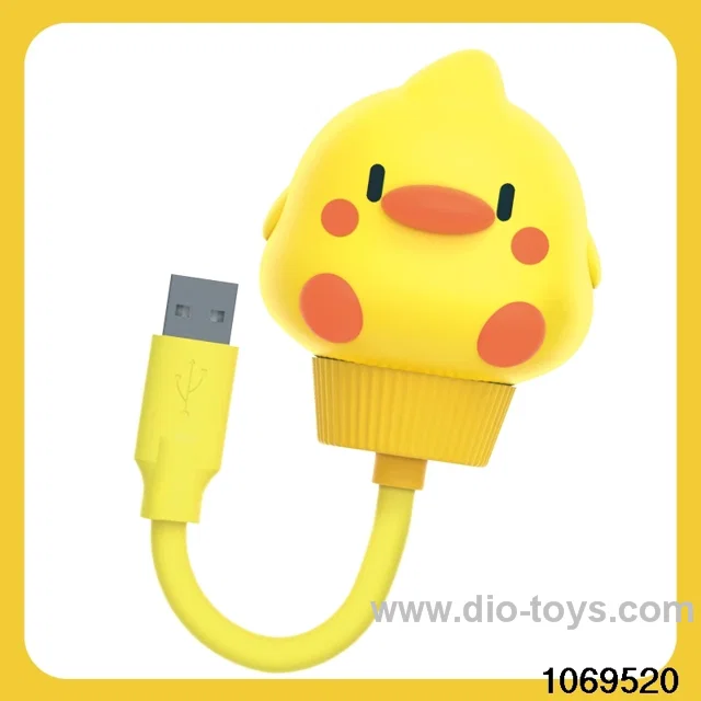 Cute Duck Voice Control Night Light in color box