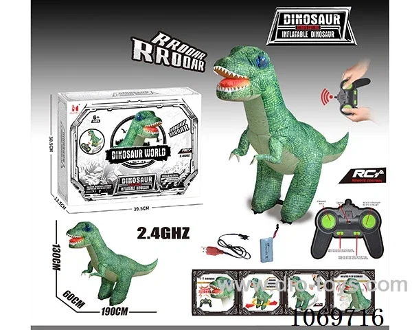 Pneumatic remote-controlled dinosaur