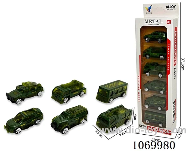 1:64 free wheel alloy car