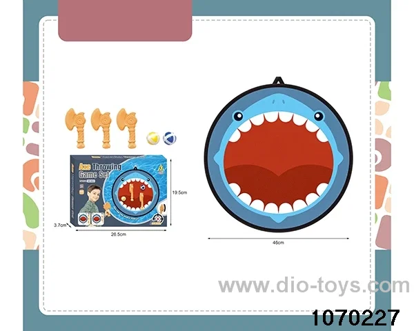 Interactive Axe Flying Target Set in color box