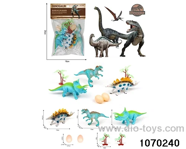 Dinosaur Set in PP bag with header