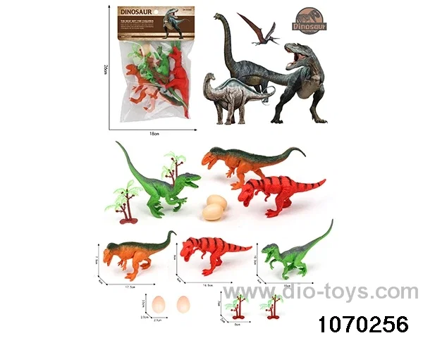 Dinosaur Set in PP bag with header
