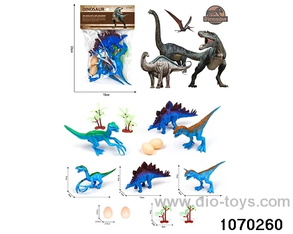 Dinosaur Set in PP bag with header