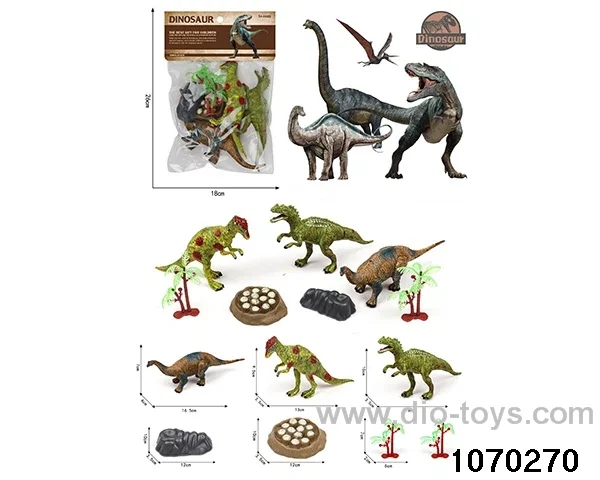 Dinosaur Set in PP bag with header