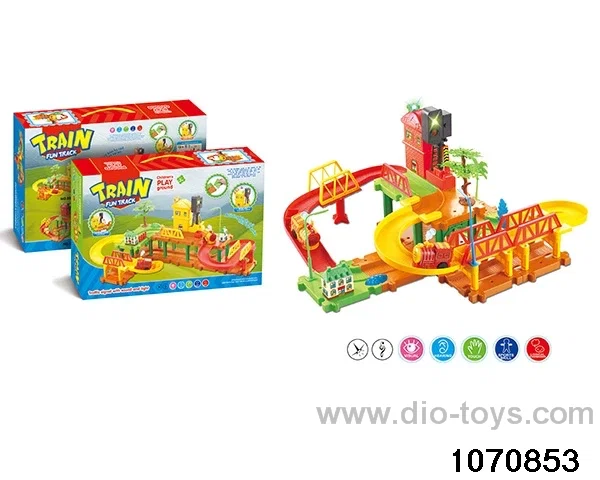Motorised track with music and lights in Hand box