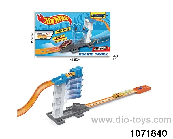 Alloy catapult track in window box