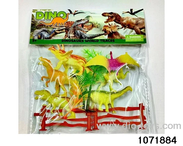Dinosaur Set in PP bag with header