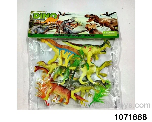 Dinosaur Set in PP bag with header