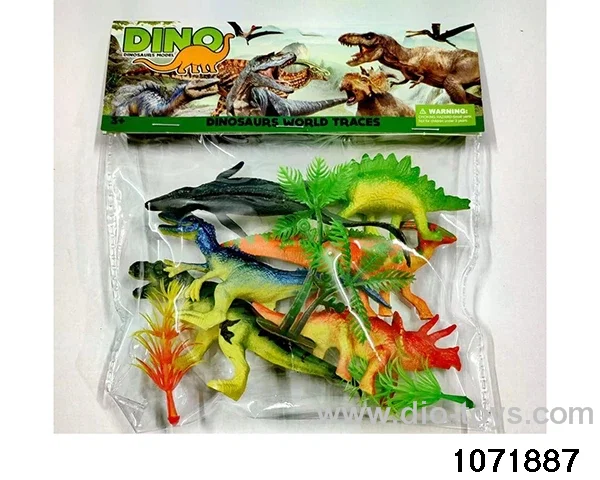 Dinosaur Set in PP bag with header