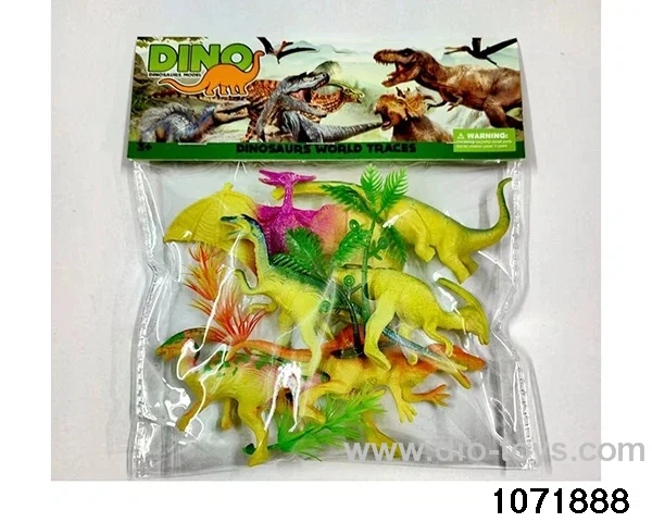 Dinosaur Set in PP bag with header