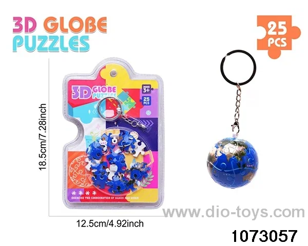3D Puzzle Keychain (25PCS) in high frequency