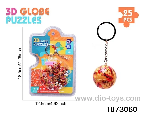 3D Puzzle Keychain (25PCS) in high frequency