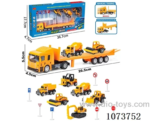 Alloy sliding container truck