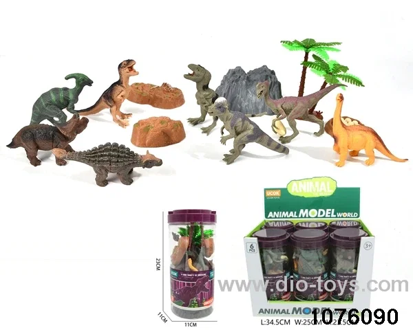 13pcs dinosaur set（6 barrel/box）