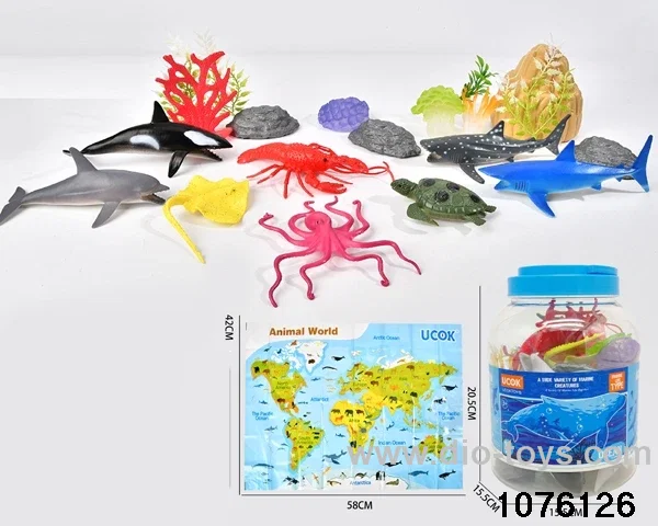 19pcs sea animal set