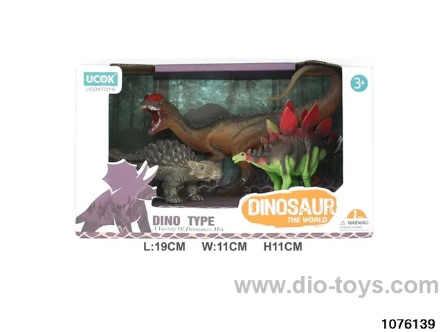 3pcs dinosaur
