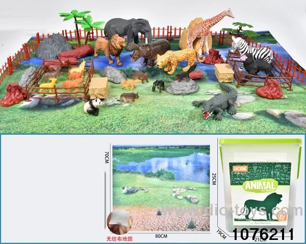 60pcs dinosaur set with map