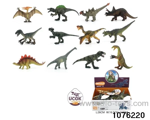 12pcs 6 inch dinosaur set