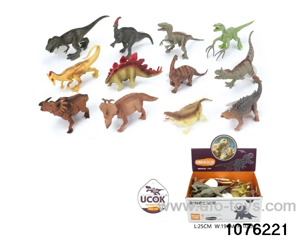 12pcs 7 inch dinosaur set