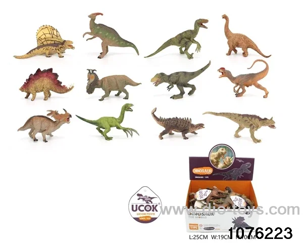 12pcs 7 inch dinosaur set