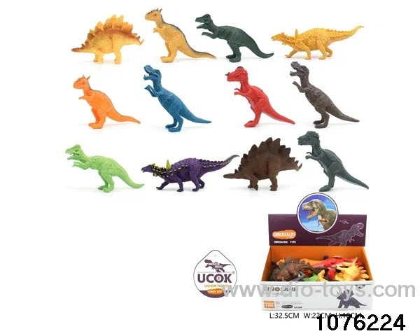 12pcs 9 inch dinosaur set
