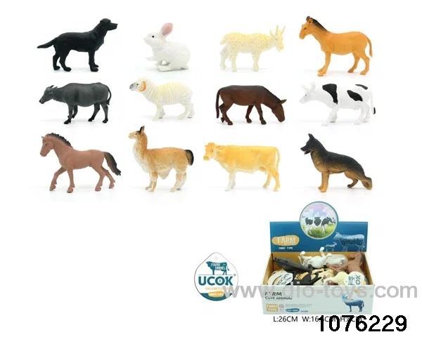 12pcs 5 inch Pasture animal set