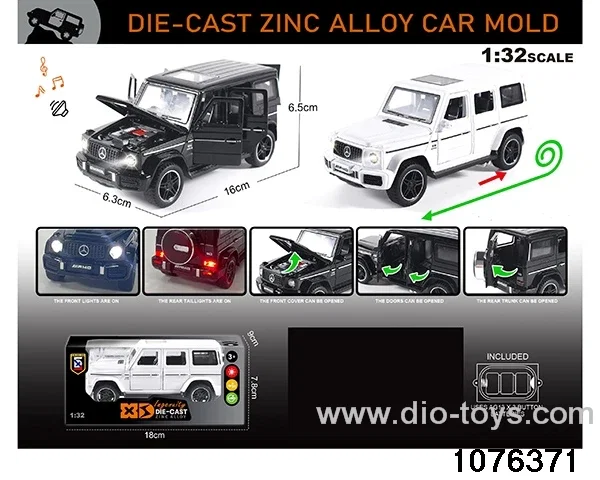 1:32 Alloy Car with Lights & Sound Effects in window box