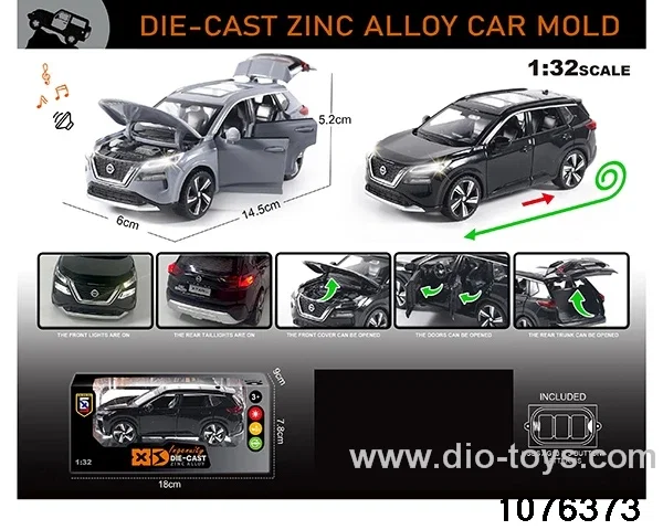 1:32 Alloy Car with Lights & Sound Effects in window box