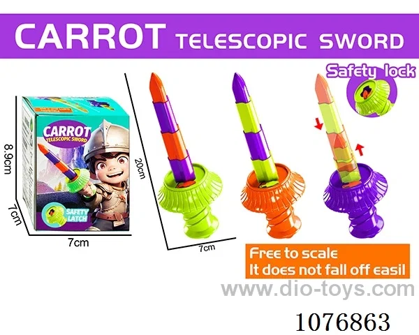 Turnip telescopic sword