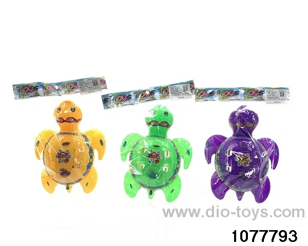 Flashing Turtle with Bell Pulling Wire in opp bag