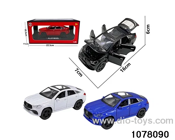 1:28 Alloy Car in window box