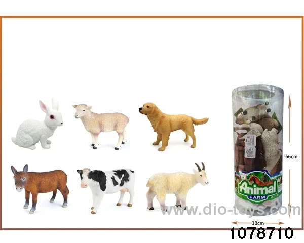 6 models  40cm Vinyl wild animals（12pcs/barrel）