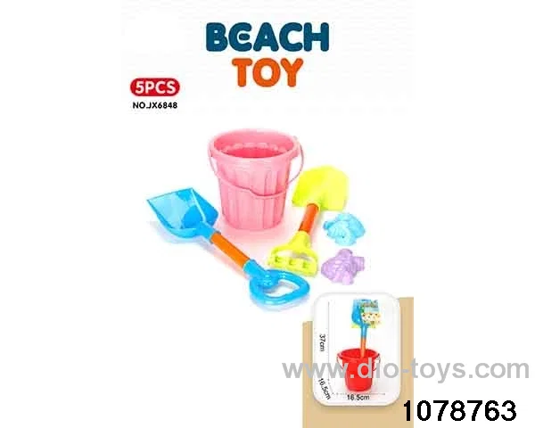 5pcs beach toy in Net bag