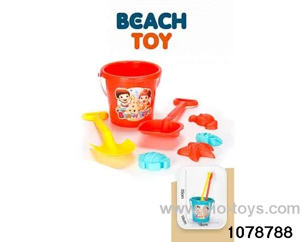 7pcs beach toy in Net bag