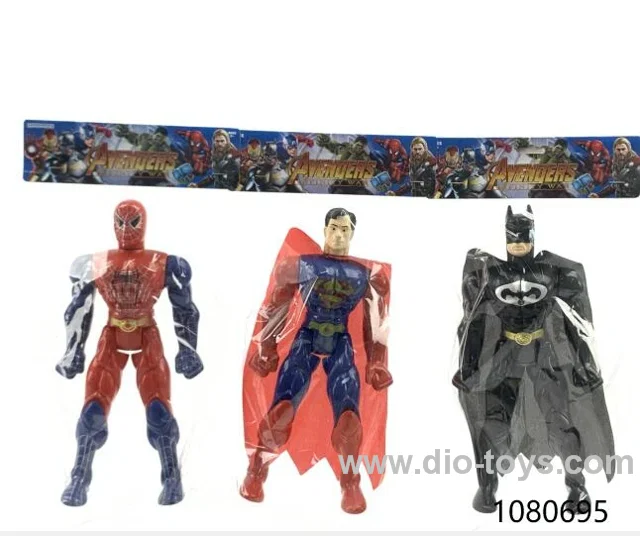 Spider-Man + Superman + Batman with light