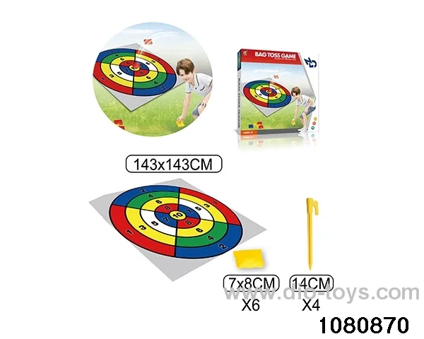 Throwing Sandbags Numbers Cloth Game in color box