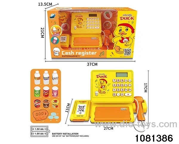 cash register toys in window box
