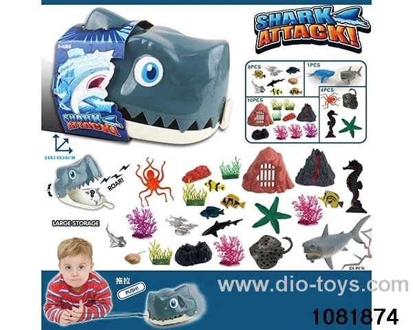 Marine Toys Set in paper card