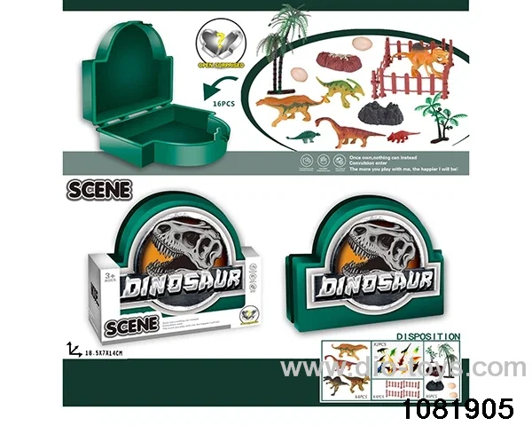 Dinosaur Scene Organiser in window box