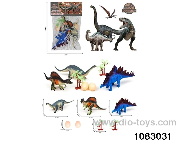 Dinosaur Set in PP bag with header