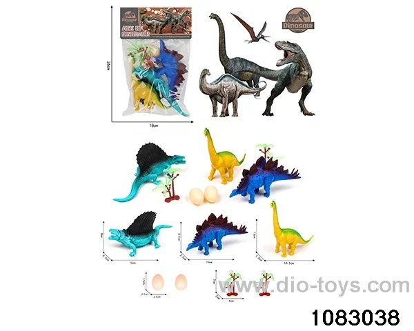 Dinosaur Set in PP bag with header
