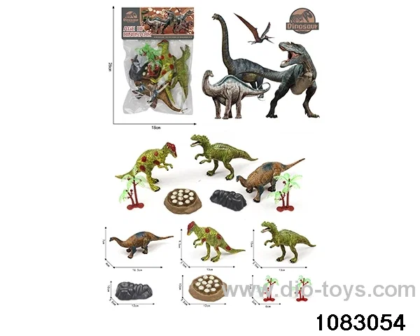 Dinosaur Set in PP bag with header
