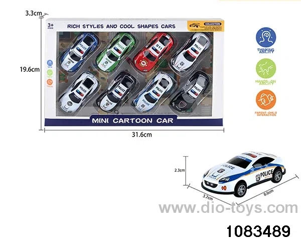 pull back tin car in window box
