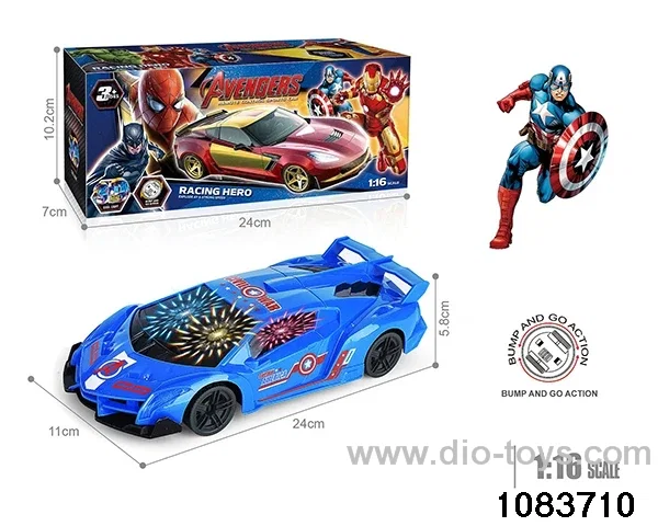 1:16 3D Lighted Electric Car in color box