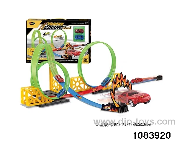 23PCS Speed Boomerang Track Car in color box