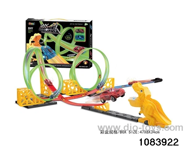30PCS Pull back Glow-in-the-Dark Railcar in color box