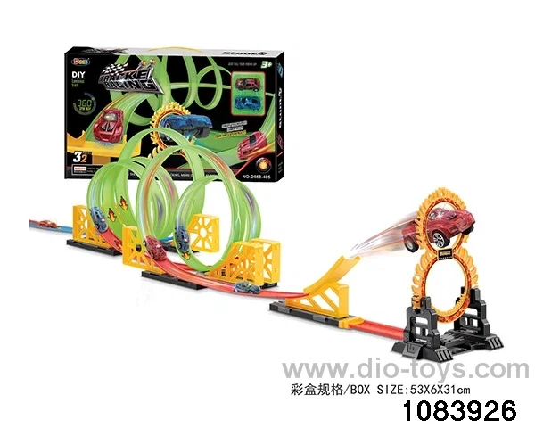 27PCS Pull back Glow-in-the-Dark Railcar in color box
