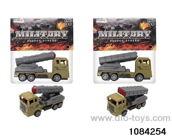 Pull Back Military Car Set in PP bag with header