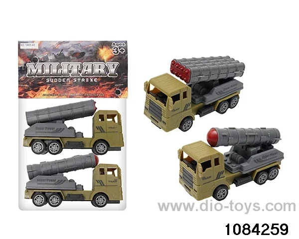 Pull Back Military Car Set in PP bag with header