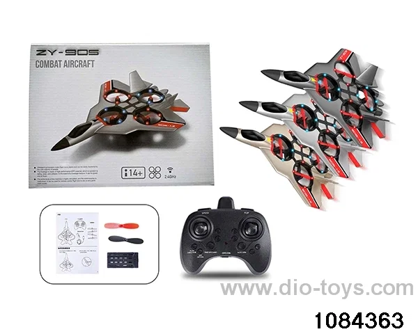 RC aircraft in color box